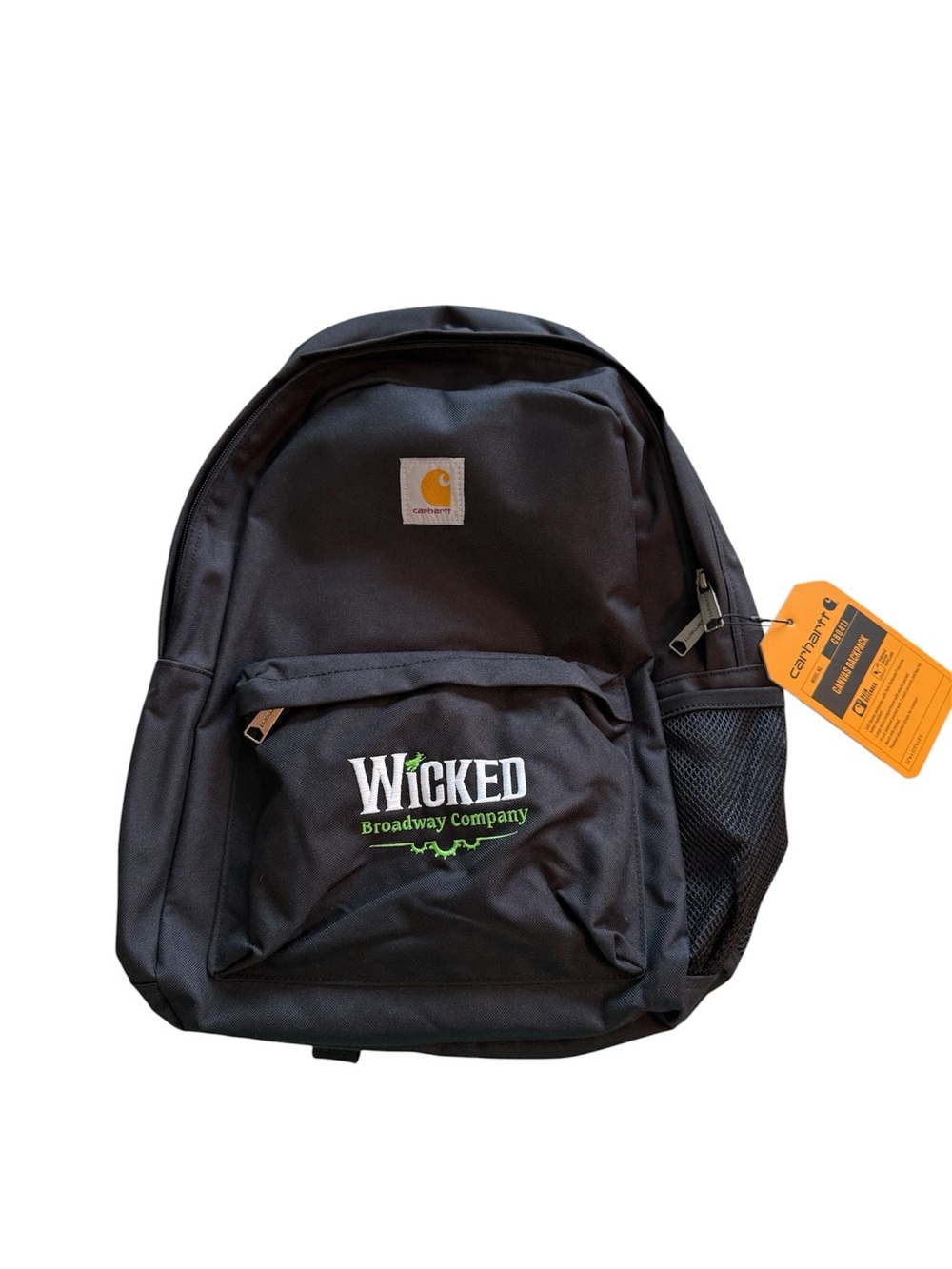 Carhartt Black Backpack with Embroidered Wicked Broadway Logo